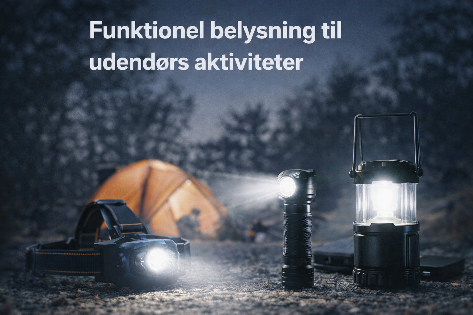 Funktionel belysning til udendørs aktiviteter