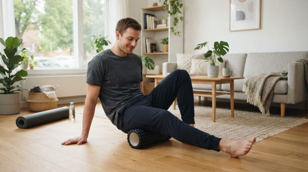 Wellness lifestyle photography: A young professional man in 